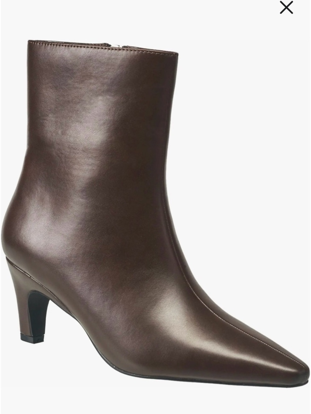 French Connection Alex Kitten Heel Boot Size 10 New! Chocolate